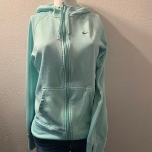 NIKE Aqua Green Zip Up Sweatshirt